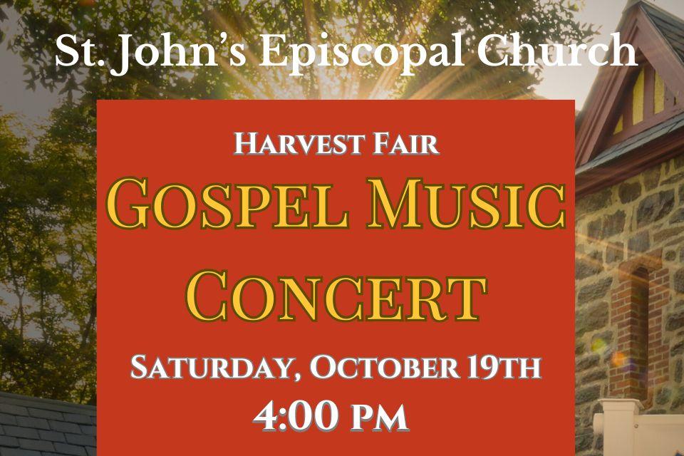 St. John's Episcopal Church Harvest Fair Gospel Music Concert