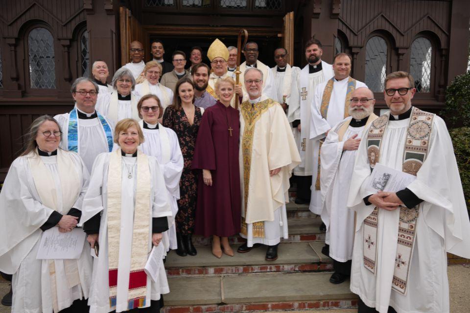 A group shot taken outside of St. Mark's Islip