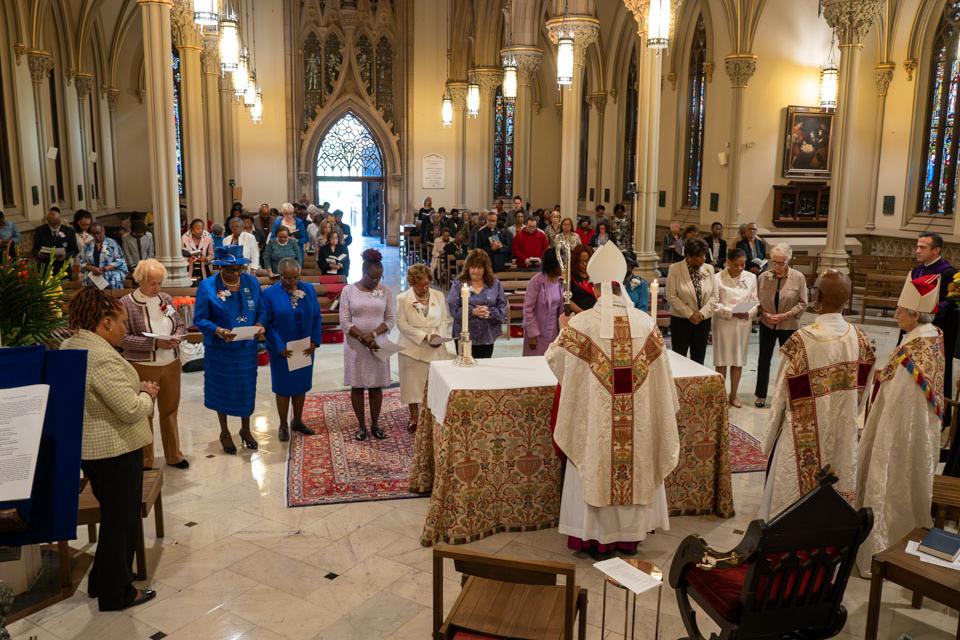 ECW Board being commissioned by Bishop Provenzano