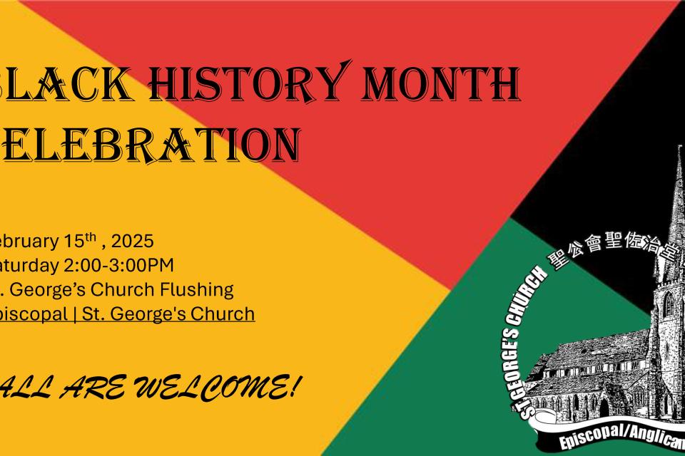 Event Graphic: St. George's Flushing Black History Month Celebration