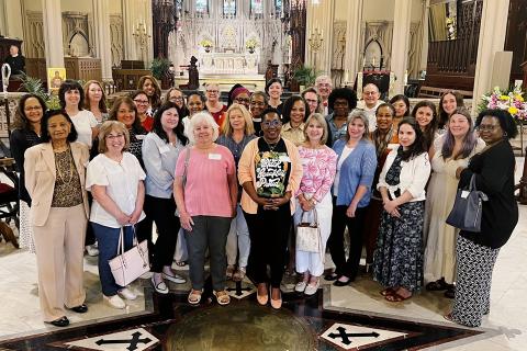 Parish Administrators gathering in Cathedral Sanctuary