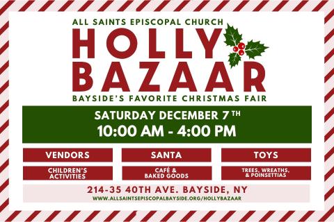 All Saints Holly Bazaar - Saturday December 7th - 10 AM to 4 PM