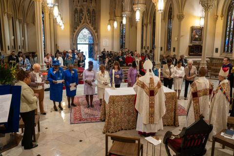 ECW Board being commissioned by Bishop Provenzano