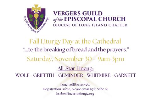 Verger's Guild Fall Liturgy Day at the Cathedral