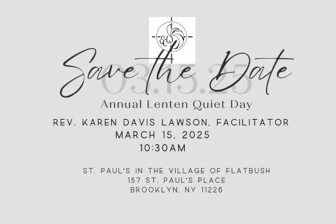 Event Graphic: Annual Lenten Quiet Day